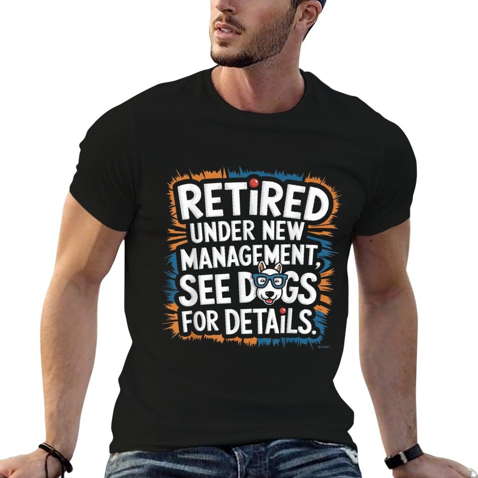 Retired 2025 Women Funny Retirement Men Women For Dogs Lover  Versatile T-Shirt
