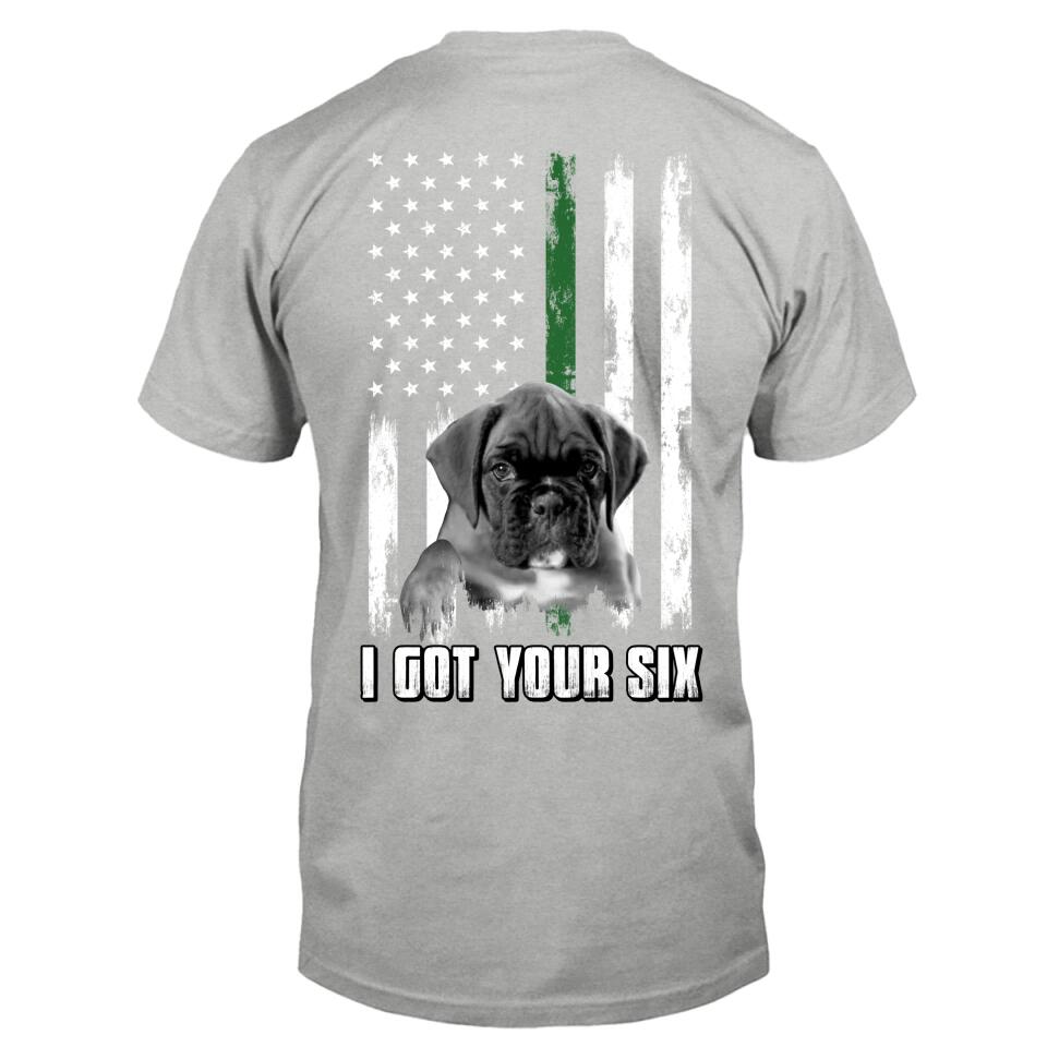 Personalized Photo T-Shirt - Gift Idea for Pet Owners - I Got Your Six