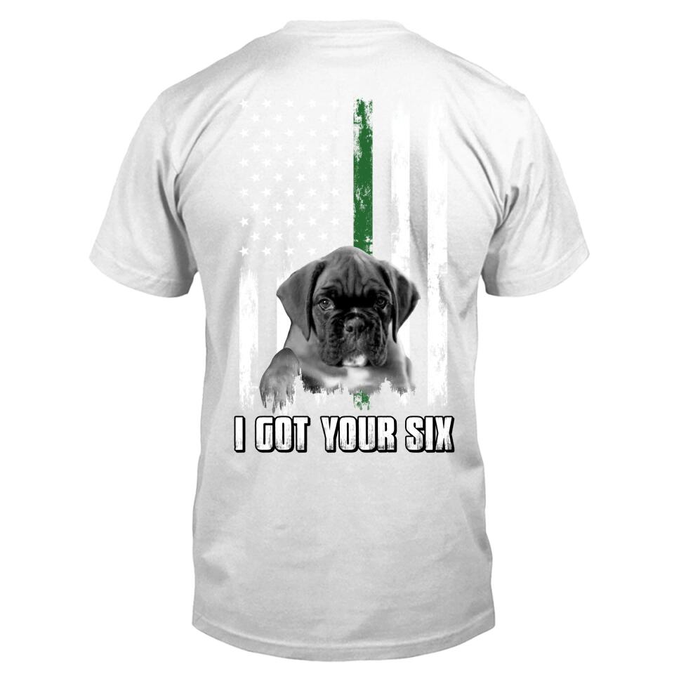 Personalized Photo T-Shirt - Gift Idea for Pet Owners - I Got Your Six