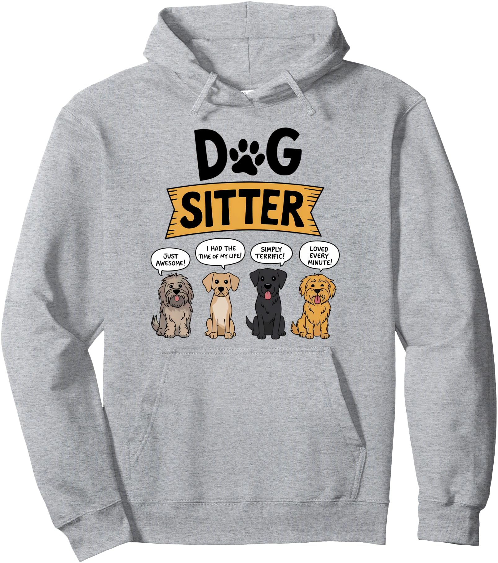 Dog Sitter Funny Pet Care Walker Cat Puppy Lover Pullover Hoodie