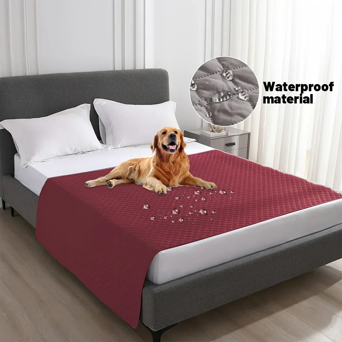 DecorBites™ Dog Bed Cover: Waterproof & Non-Slip Pet Blanket for Furniture & Car